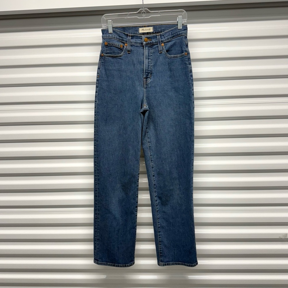 Madewell Perfect Vintage Wide Leg Jeans Size 26 Medium Wash Denim